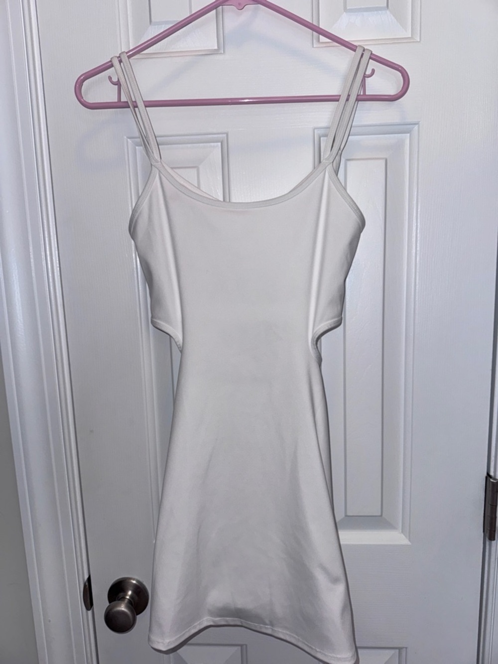 Free People White Cutout Slip Dress